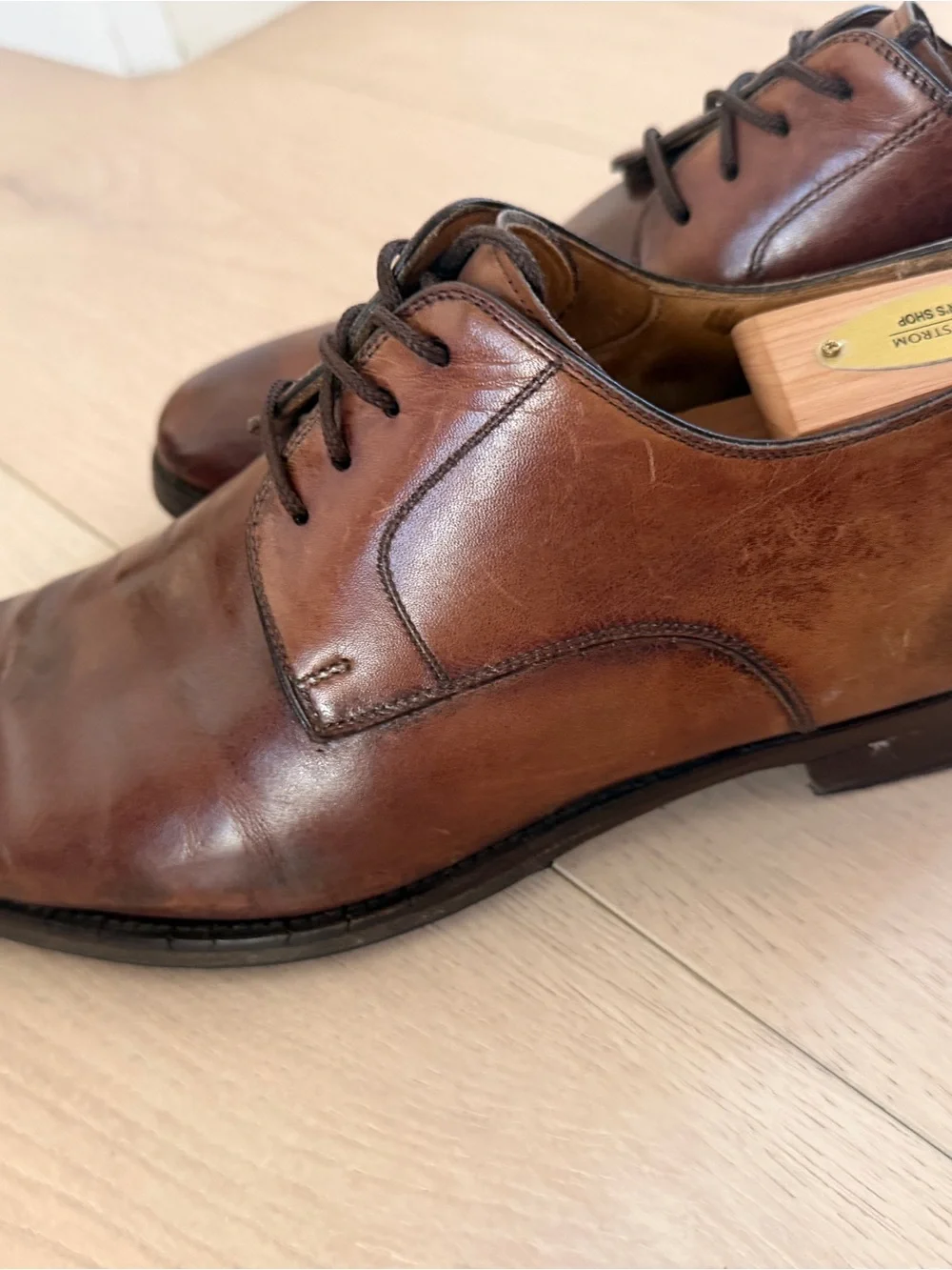 Men's Brown Leather Magnani Shoes